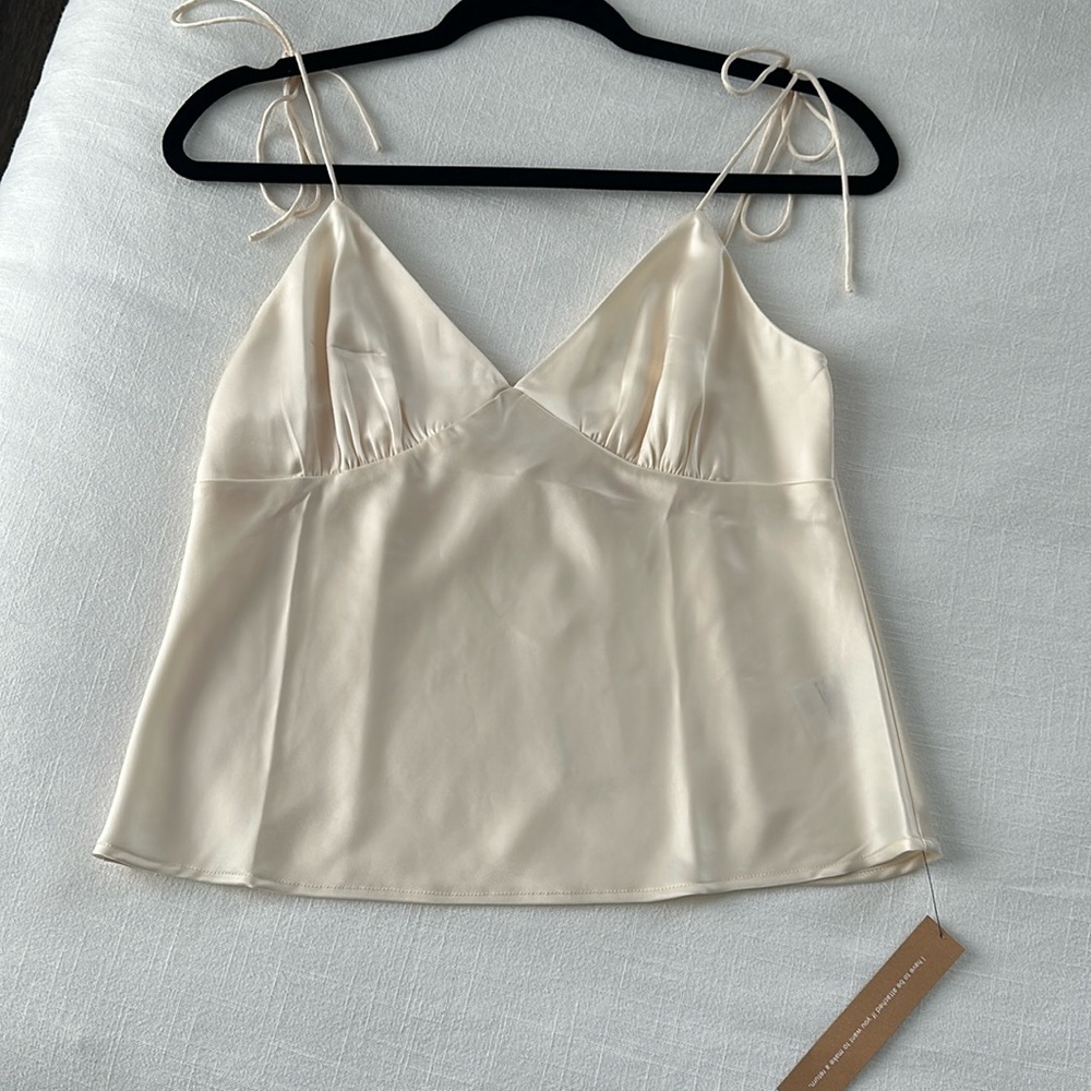 Reformation Edel Satin Top